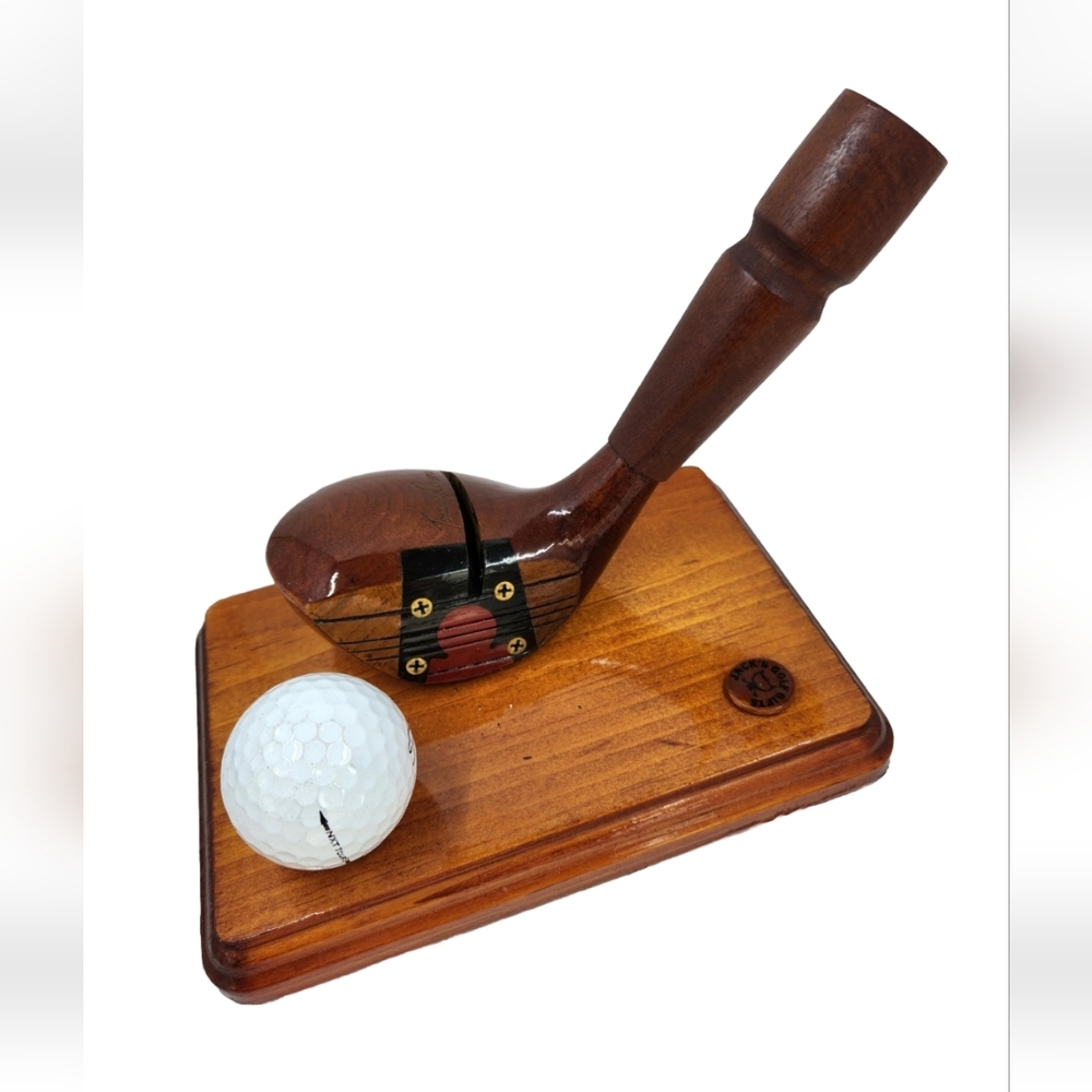 Vintage Tommy Armour MacGregor Key Hole Golf Club Pen & Business Card holder